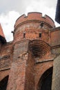 Malbork, medieval teutonic castle ruins in Poland