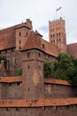 Malbork, medieval teutonic castle ruins in Poland