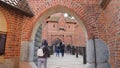 Malbork castle. Gateway fom middle castle to the high castle Royalty Free Stock Photo