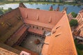 Malbork Castle in Poland medieval fortress built by the Teutonic Royalty Free Stock Photo