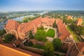 Malbork Castle in Poland medieval fortress built by the Teutonic Royalty Free Stock Photo