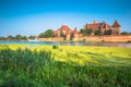 Malbork Castle in Poland medieval fortress built by the Teutonic Royalty Free Stock Photo