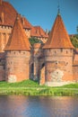 Malbork Castle in Poland medieval fortress built by the Teutonic Royalty Free Stock Photo