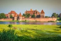 Malbork Castle in Poland medieval fortress built by the Teutonic Royalty Free Stock Photo