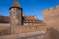 MALBORK, POLAND - 01 APRIL 2017: Picturesque scene of Malbork ca