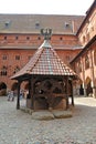 MALBORK, POLAND. Well on the territory of the High Knight`s Castle of the Teutonic Order Royalty Free Stock Photo