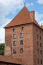 Malbork, Poland - 19 July , 2021 - view of malbork castle with red brick in Poland Royalty Free Stock Photo