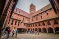 MALBORK, POLAND - September 10,2016:Interior in greatest Gothic Royalty Free Stock Photo