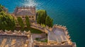 Malcesine Castle - wedding location - Garda Lake -Italy Royalty Free Stock Photo