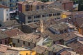 Aerial view of the town Malcesine by Lake Garda, Italy Royalty Free Stock Photo