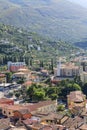 Aerial view of the town Malcesine by Lake Garda, Italy Royalty Free Stock Photo
