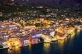 Malcesine town on Lake Garda, Italy Royalty Free Stock Photo