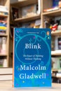 Malcolm Gladwell\'s Blink: The Power of Thinking Without Thinking book in the bookshop. Self-help book. Royalty Free Stock Photo