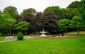 Malcolm Vivian Hay memorial water fountain in Seaton park, Aberdeen, Scotland Royalty Free Stock Photo