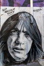 Malcolm Young graffiti 1 Royalty Free Stock Photo