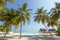 Maldives beautiful beach landscape view Royalty Free Stock Photo