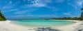 Maldives beautiful beach panorama landscape Royalty Free Stock Photo