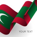 Maldives flag. Patriotic design. Vector illustration.