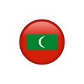 Maldives flag vector isolated 5