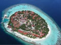 Maldives Island from the air Royalty Free Stock Photo