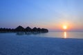 Maldives island sunrise