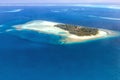 Maldives island vacation paradise sea panorama copyspace Embudu