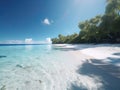 Maldives islands ocean tropical beach, ai-generated artwork
