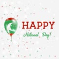 Maldives National Day patriotic poster.