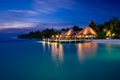 Maldives at night Royalty Free Stock Photo