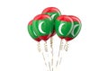 Maldives patriotic balloons, holyday concept