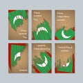 Maldives Patriotic Cards for National Day.