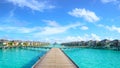 05.15.2018 Maldives, sun island resort. View of the bungalow