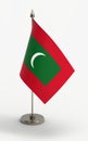 Maldives table flag on a white background