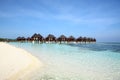 Maldives vater villa and beach