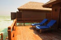 Maldives water villa