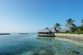 Maldives , water villas resort Royalty Free Stock Photo