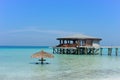 Maldives , water villas resort Royalty Free Stock Photo