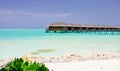 Maldives waterhouse Royalty Free Stock Photo