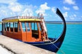 Maldivian boat at port Royalty Free Stock Photo