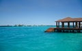 Maldivian port jetty on Male island Royalty Free Stock Photo