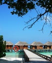 Maldivian resort Royalty Free Stock Photo