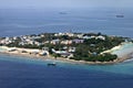 Maldivian town Royalty Free Stock Photo