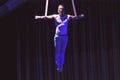 Aeralist in circus