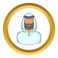 Male arab vector icon