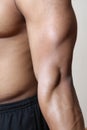 Male arm muscles Royalty Free Stock Photo