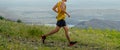 male athlete running cross country