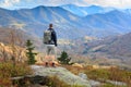Roan Mountain NC Autumn Appalachian Trail Backpacker Royalty Free Stock Photo