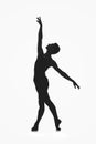 Male ballet dancer silhouette