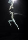 Male ballet dancer underwater