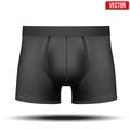 Male black underpants brief. Vector Illustration Royalty Free Stock Photo